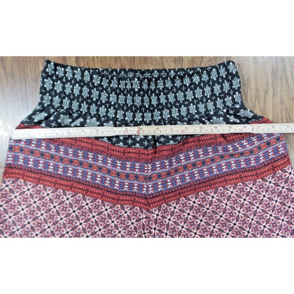 Joe B J Benbasset Women Burgundy Palazzo Pant Size Large Elastic Waist - Picture 7 of 10